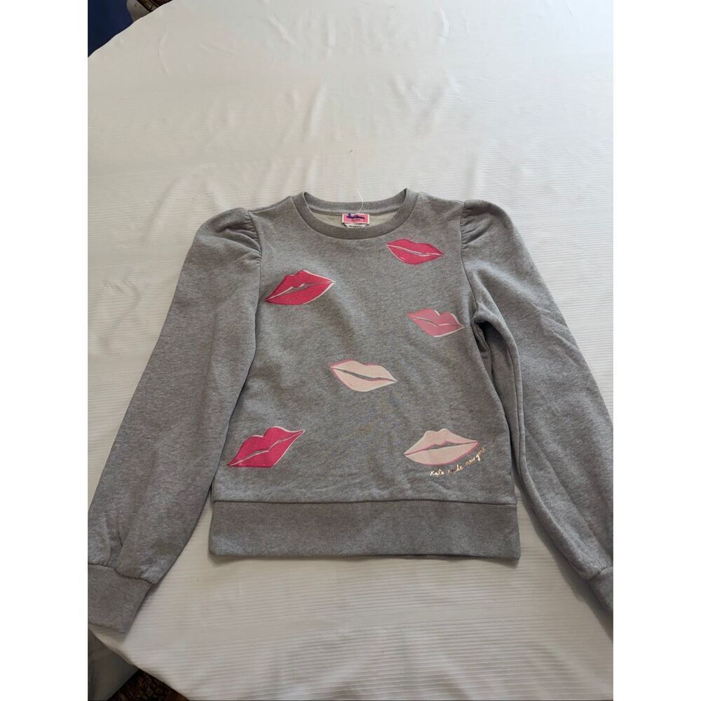 Kate Spade Lips Sweatshirt Size XXS New